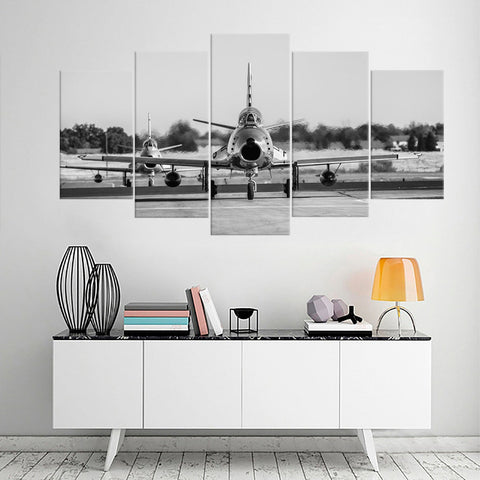 Fighter Aircraft Sabre United States Army Wall Art Canvas Decor Printing