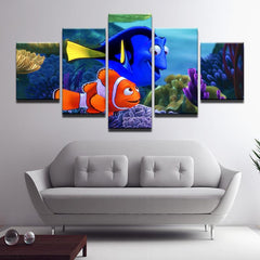 Finding Nemo Dory And Nemo Wall Art Canvas Decor Printing