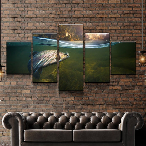 Fish Catch of the Day Wall Art Canvas Decor Printing