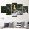 Image of Fish Waterfall Wall Art Canvas Decor Printing