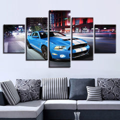 Ford Mustang Sports Car Wall Art Canvas Decor Printing