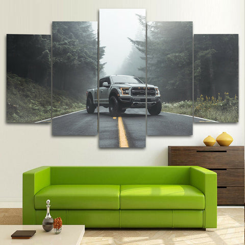 Ford Raptor Pickup Truck Wall Art Canvas Decor Printing