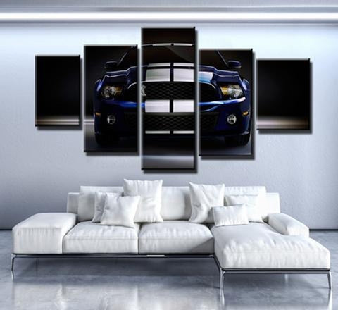 Ford Shelby GT500 Automotive Wall Art Canvas Decor Printing