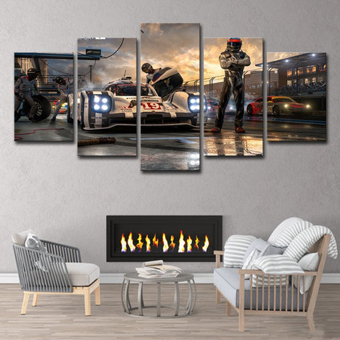 Formula 1 Pit Stop Wall Art Canvas Decor Printing