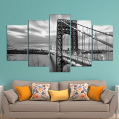 George Washington Bridge Wall Art Canvas Decor Printing