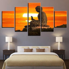 Giant Buddha Statue Wall Art Canvas Decor Printing