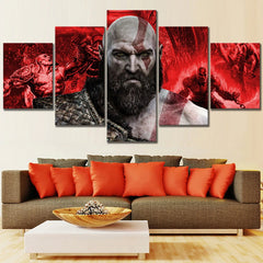 God Of War Kratos Game Wall Art Canvas Decor Printing