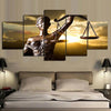 Image of Goddess of Justice Law Scale Wall Art Canvas Decor Printing