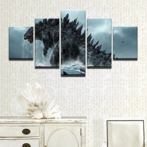 Godzilla Wall Art Canvas Decor Printing