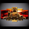 Image of Golden Buddha Statue Sunset Wall Art Canvas Decor Printing