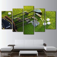 Golf Clubs Wall Art Canvas Decor Printing