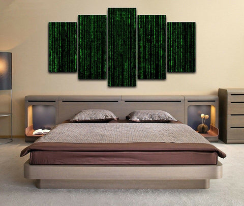 Green Code Matrix Movie Wall Art Canvas Decor Printing