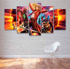 Guardians Of The Galaxy Movie Wall Art Canvas Decor Printing