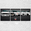 Image of Nissan Skyline GT-R Sports Car Wall Art Canvas Print - DelightedStore