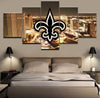 Image of New Orleans Saints City Sports Team Wall Art Canvas Print - DelightedStore