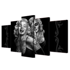 Sexy Marilyn Monroe sugar skull canvas printing wall decor