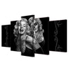 Image of HD Printed 5 piece canvas art Marilyn Monroe sugar skull Painting room decoration poster picture canvas art wall decor/ny-2520