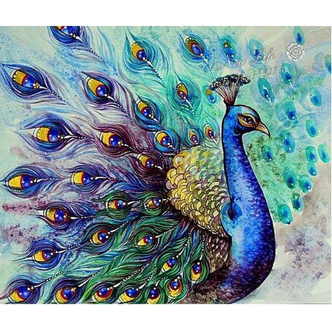 5D DIY Diamond Painting kit - Beautiful Peacock home decor gift - DelightedStore