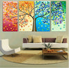 Image of Colorful Leaf Trees Wall Art Canvas Print Decor - DelightedStore