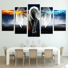 Demons Angle With Wings Wall Art Canvas Print - DelightedStore