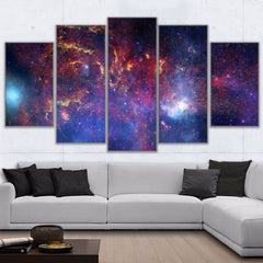 Universe Space Stars Galaxy Wall Art Canvas Print