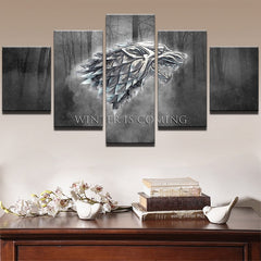 Winter is Coming Game Of Thrones Wall Art Canvas Print