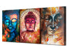 Image of Buddha Image Portrait  Wall Art Canvas Print Decor - DelightedStore