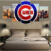 Image of Chicago Cubs City Wall Art Canvas Print Decor - DelightedStore