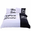 Image of His Side & Her Side Couple Duvet Cover Set - DelightedStore