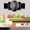 Image of Black-White Lion King Wall Art Canvas Print Decor - DelightedStore