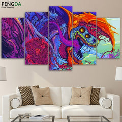 Hyper Beast Anime Wall Art Canvas Print Decor - DelightedStore