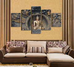 Buddha Statue Wall Art Canvas Print Decor