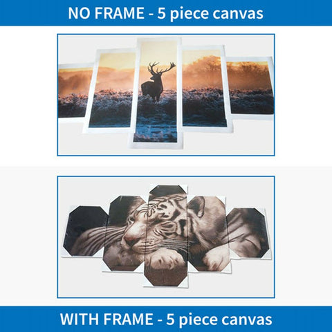 Modern HD Printed Modular Pictures Frame Canvas Poster 5 Pieces Retro Jeep Car Painting Home Decor Living Room Wall Art PENGDA