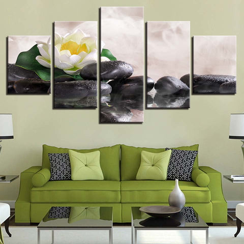 Abstract Flower Wall Art Canvas Print Decor - DelightedStore
