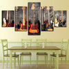 Image of Bass Guitar Music Wall Art Canvas Print Decor - DelightedStore