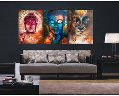 Buddha Image Portrait  Wall Art Canvas Print Decor