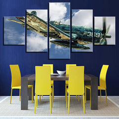 Jet Aircraft Vought F4U-4 Wall Art Canvas Print - DelightedStore