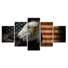 Image of Eagle American Flag Wall Art Canvas Print Decor - DelightedStore