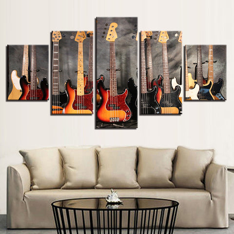 Bass Guitar Music Wall Art Canvas Print Decor - DelightedStore