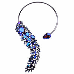 Bohemian Crystal Choker Necklace Wedding Jewelry