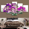 Image of Abstract Flower Wall Art Canvas Print Decor - DelightedStore