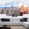 Image of New York Building Sky View Wall Art Canvas Print - DelightedStore