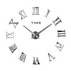 Image of DIY 3D Decoration Roman numerals acrylic mirror wall clock - DelightedStore