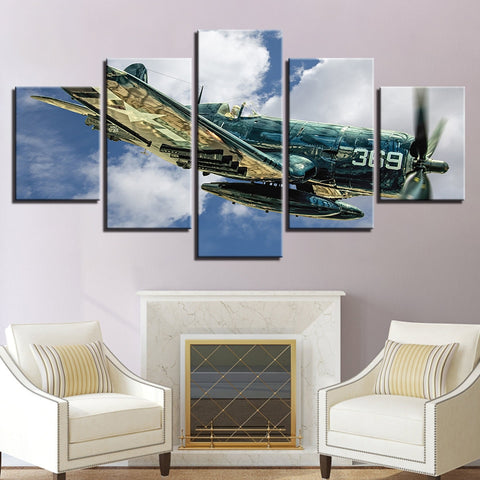 Jet Aircraft Vought F4U-4 Wall Art Canvas Print - DelightedStore