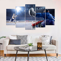 Hockey Sportsmen Wall Art Canvas Decor Printing