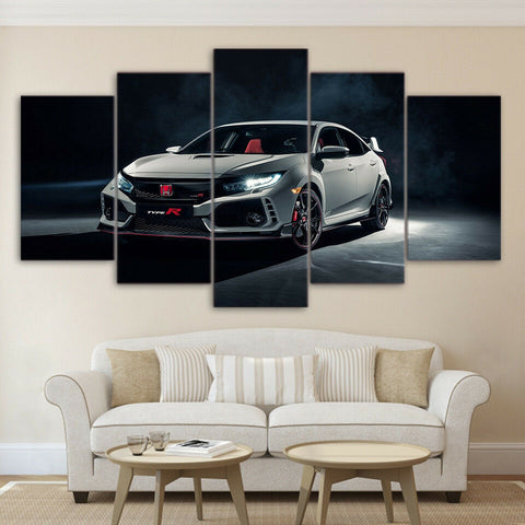 Honda Civic Type R Coupe Car Wall Art Canvas Decor Printing