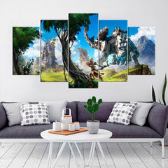 Horizon Zero Dawn The Frozen Wild Wall Art Canvas Decor Printing