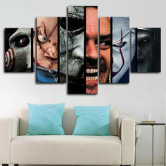 Horror Movie Scary Character Wall Art Canvas Decor Printing