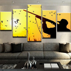 Hunting Sunset Wall Art Canvas Decor Printing