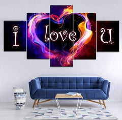 I love You Art Wall Art Canvas Decor Printing